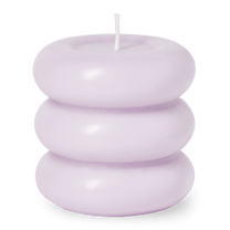 Octaevo - TEMPLO Kerze | Pale Lilac - ROSA ECK - Lila, ,