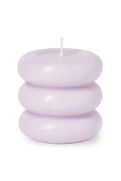 Octaevo - TEMPLO Kerze | Pale Lilac - ROSA ECK - Lila, ,