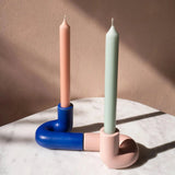 Octaevo - TEMPLO Kerzenhalter | Pink - ROSA ECK - Rosa, ,