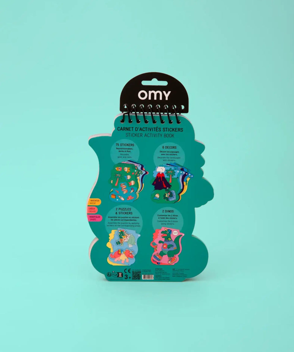 OMY - DINOS Sticker - Aktivitätsbuch - Sticker - ROSA ECK Concept Store