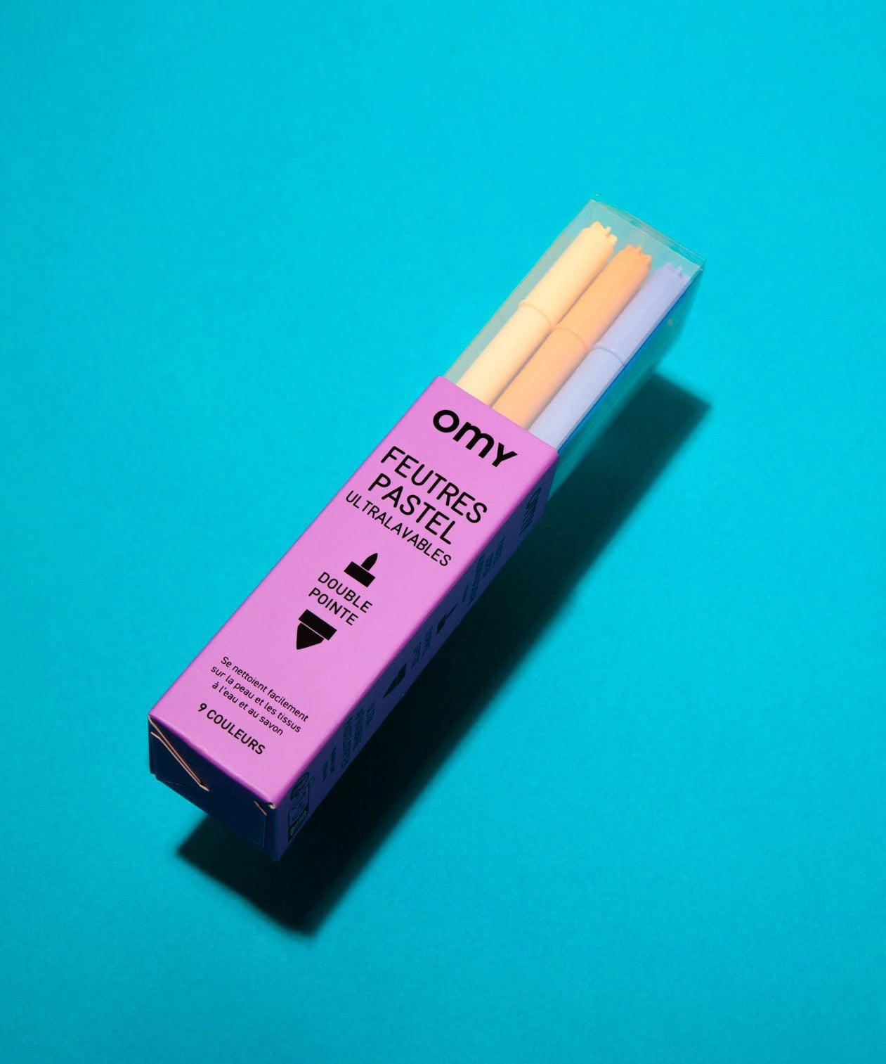 OMY - Filzstifte • 9 Pastellfarben - ROSA ECK