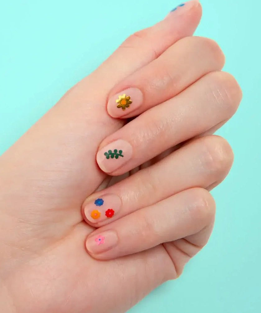 OMY - FLOWER Nail Art Sticker mit Blumen - Nail Art Sticker - ROSA ECK Concept Store