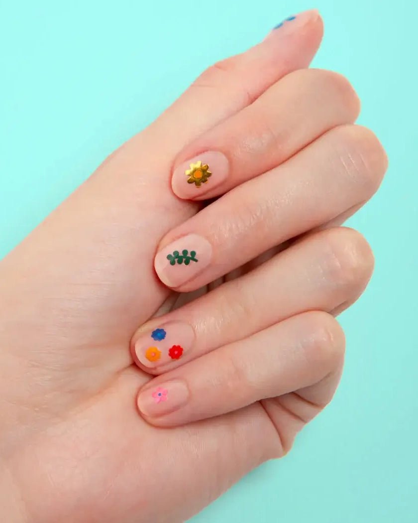 OMY - FLOWER Nail Art Sticker mit Blumen - Nail Art Sticker - ROSA ECK Concept Store