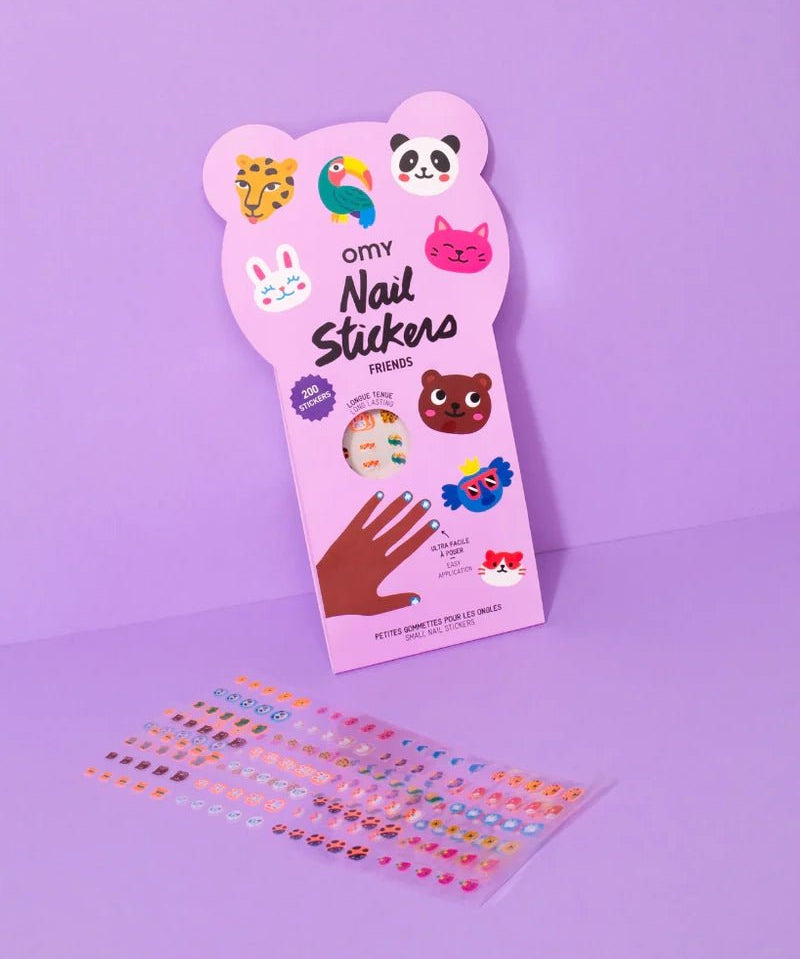 OMY - FRIENDS Nail Art Sticker mit Tieren - Nail Art Sticker - ROSA ECK Concept Store