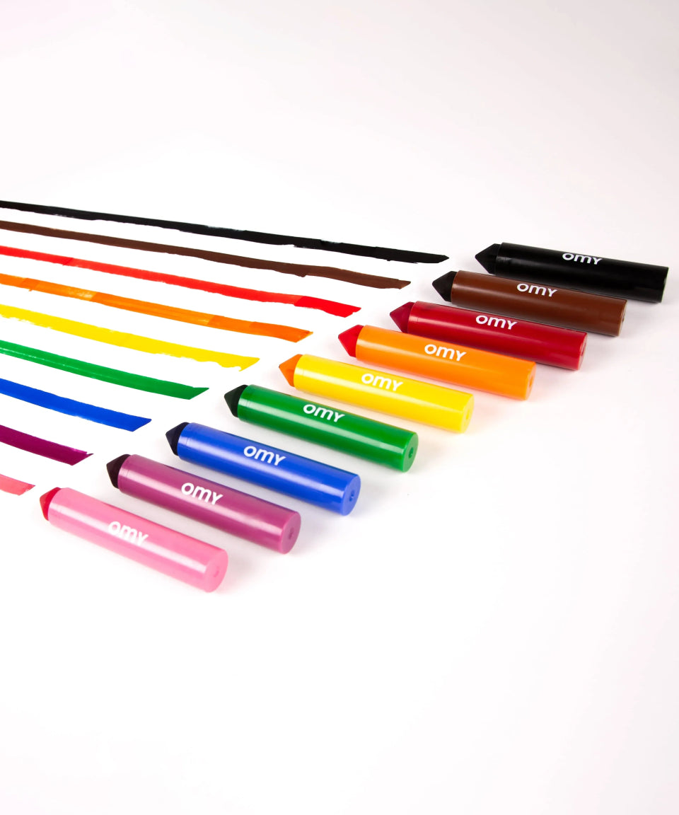 OMY - Mehrfarbige Filzstifte (9er - Set) • Jumbo - Filzstift - ROSA ECK Concept Store