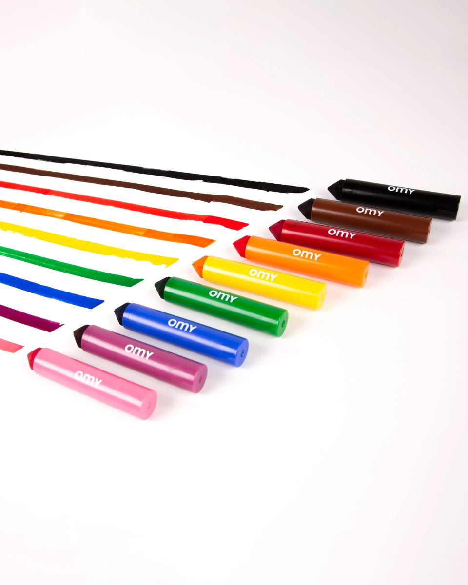 OMY - Mehrfarbige Filzstifte (9er - Set) • Jumbo - Filzstift - ROSA ECK Concept Store