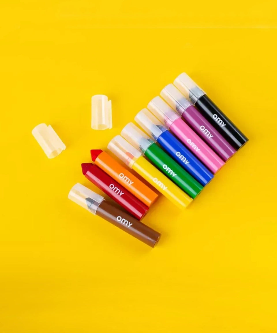 OMY - Mehrfarbige Filzstifte (9er - Set) • Jumbo - Filzstift - ROSA ECK Concept Store