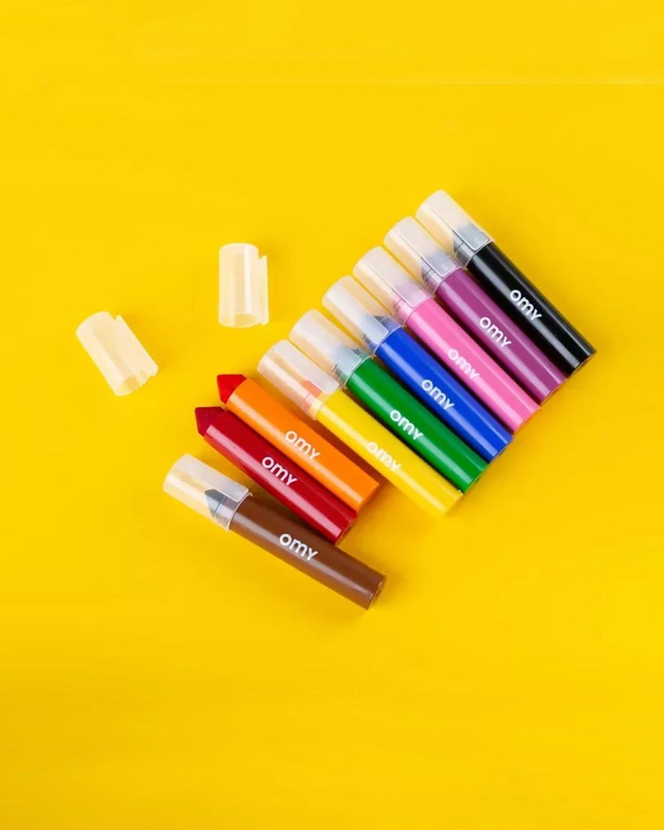 OMY - Mehrfarbige Filzstifte (9er - Set) • Jumbo - Filzstift - ROSA ECK Concept Store