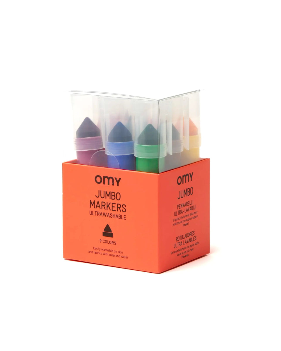OMY - Mehrfarbige Filzstifte (9er - Set) • Jumbo - Filzstift - ROSA ECK Concept Store