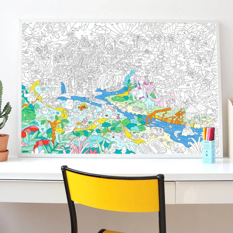 OMY - Riesenposter • Jungle - ROSA ECK