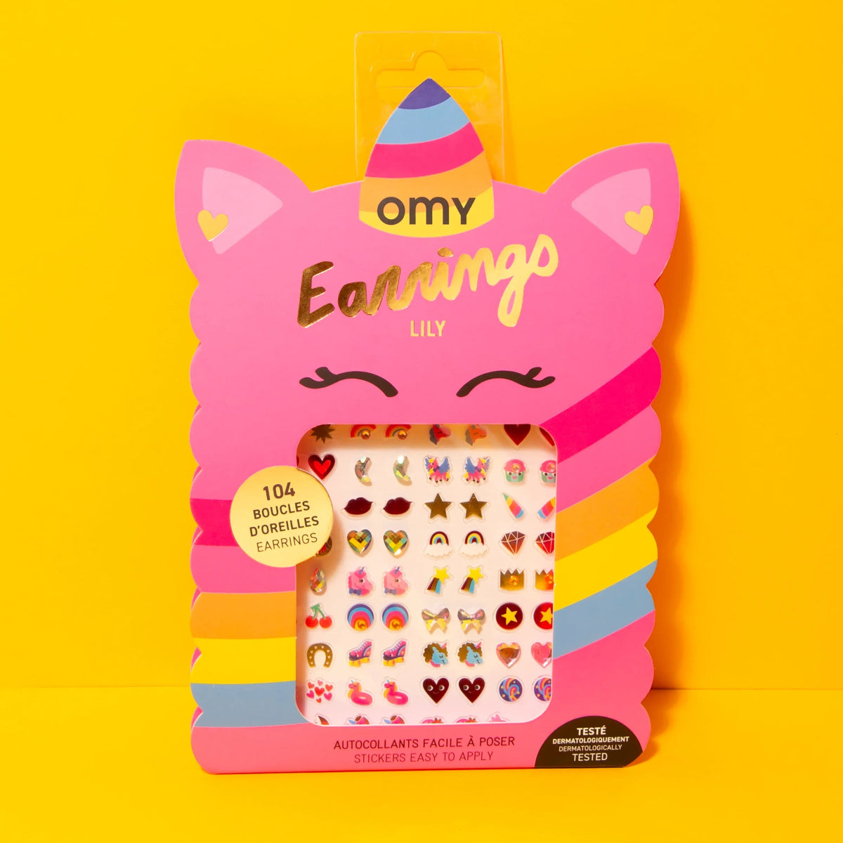 OMY - Sticker - Ohrringe • Einhorn - Sticker - ROSA ECK Concept Store