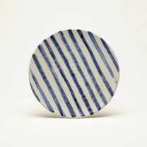 KLASSIK Kleiner Teller (⌀ 21 cm) Blau-Weiß-Gestreift