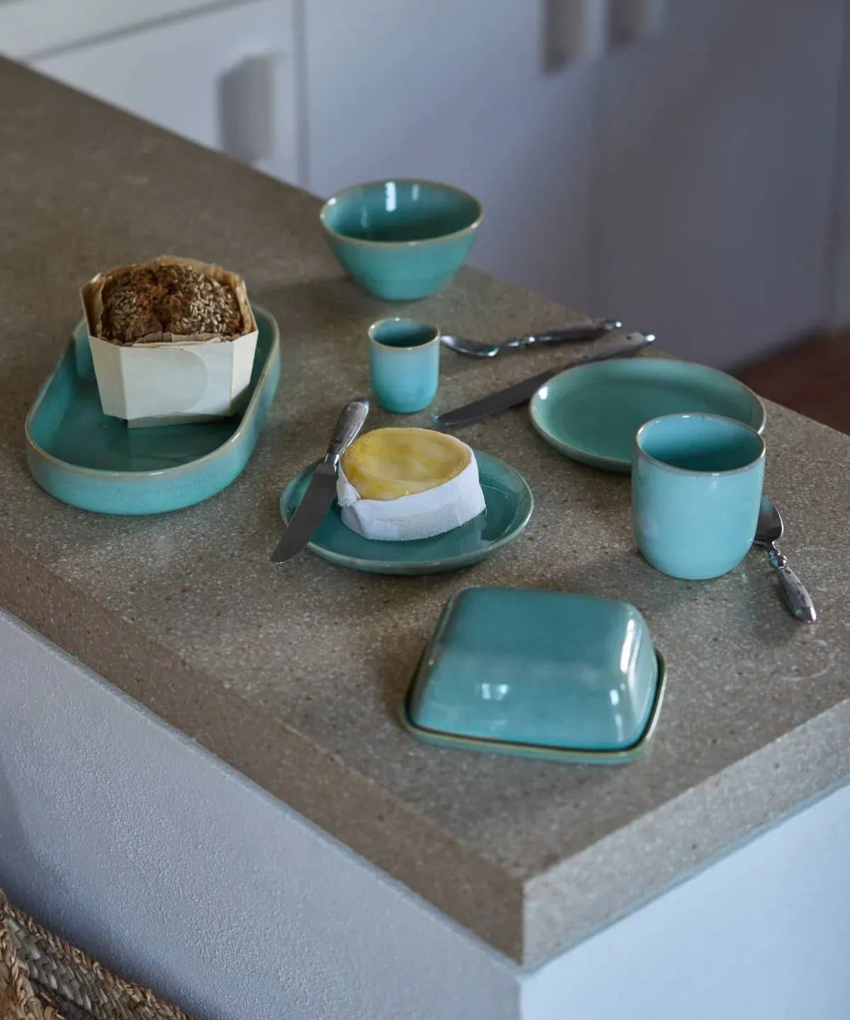 onomao - MANTEIGA Butterdose • Türkis - Butterdose - ROSA ECK