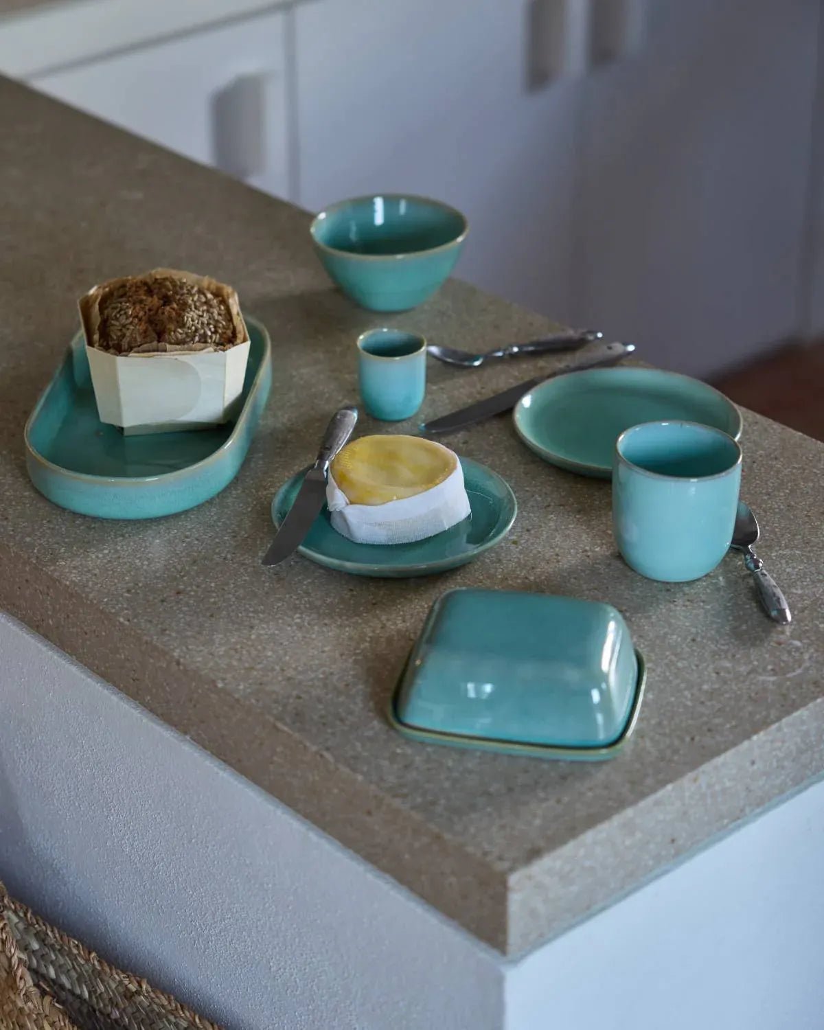 onomao - MANTEIGA Butterdose • Türkis - Butterdose - ROSA ECK