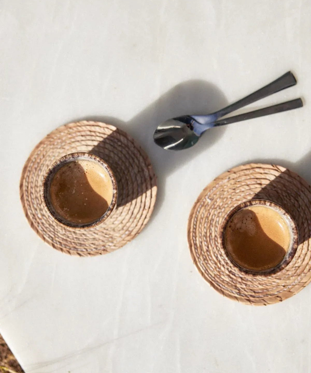 onomao - TRADITIONELL Espressobecher • Steingrau Dipped - Espressotasse - ROSA ECK