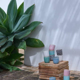 onomao - TRADITIONELL Espressobecher • Steingrau - Espressotasse - ROSA ECK