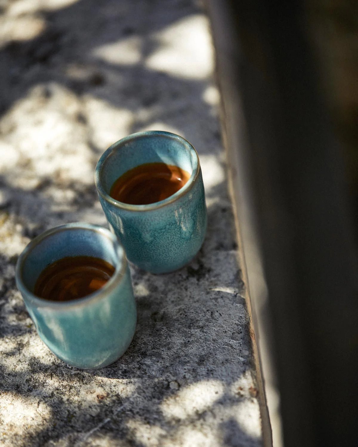 onomao - TRADITIONELL Espressobecher Türkis - ROSA ECK