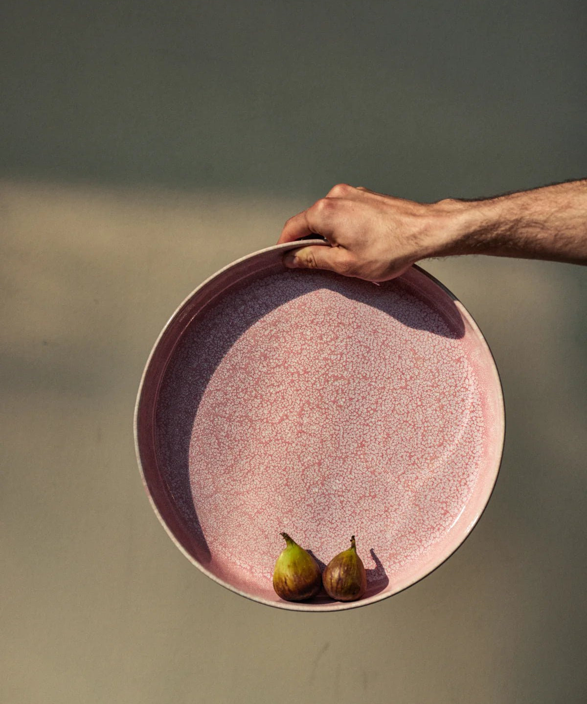 onomao - TRADITIONELL Große Schale (⌀ 30 cm) Rosé Vollfarben - ROSA ECK - Rosa, Schüssel,