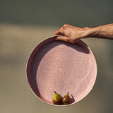 onomao - TRADITIONELL Große Schale (⌀ 30 cm) Rosé Vollfarben - ROSA ECK - Rosa, Schüssel,