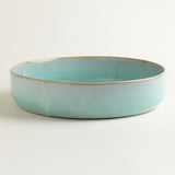 onomao - TRADITIONELL Große Schale (⌀ 30 cm) Türkis - ROSA ECK - Schüssel, Türkis,