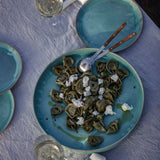 onomao - TRADITIONELL Große Schale (⌀ 30 cm) Türkis - ROSA ECK - Schüssel, Türkis,