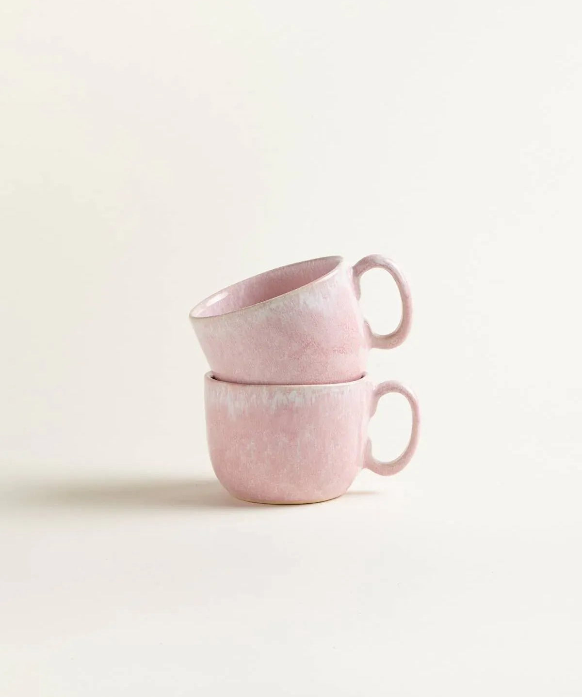 onomao - TRADITIONELL Große Tasse (550 ml) • Rosa - Kaffee - und Teetasse - ROSA ECK