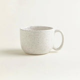 onomao - TRADITIONELL Große Tasse (550 ml) Sand - ROSA ECK - Beige, Weiß,