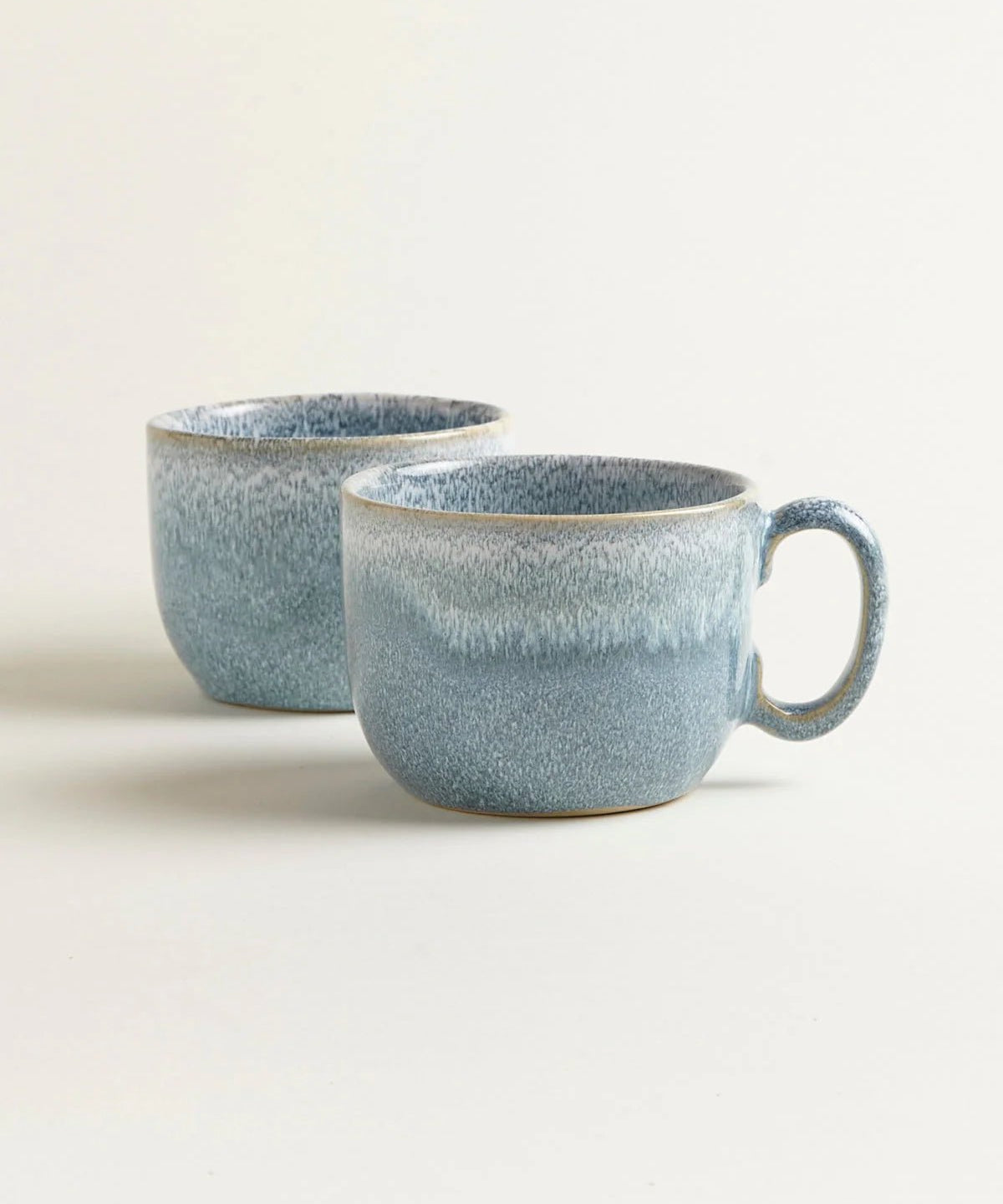 onomao - TRADITIONELL Große Tasse (550 ml) Teal - ROSA ECK - Blau, ,