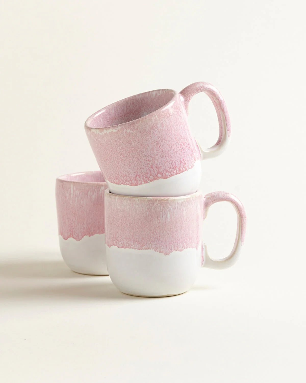 onomao - TRADITIONELL Kleine Tasse (350 ml) Rosé Dipped - ROSA ECK