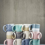 onomao - TRADITIONELL Kleine Tasse (350 ml) Teal Dipped - ROSA ECK - , ,