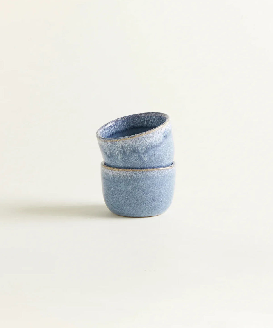 onomao - TRADITIONELL Kleiner Becher (150 ml) • Graublau - Kaffee - und Teetasse - ROSA ECK Concept Store