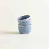 onomao - TRADITIONELL Kleiner Becher (150 ml) • Graublau - Kaffee - und Teetasse - ROSA ECK Concept Store