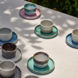 onomao - TRADITIONELL Kleiner Becher (150 ml) • Türkis Dipped - Kaffee - und Teetasse - ROSA ECK Concept Store