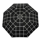 Original Duckhead - Regenschirm mit Entenkopf • Black Grid - ROSA ECK