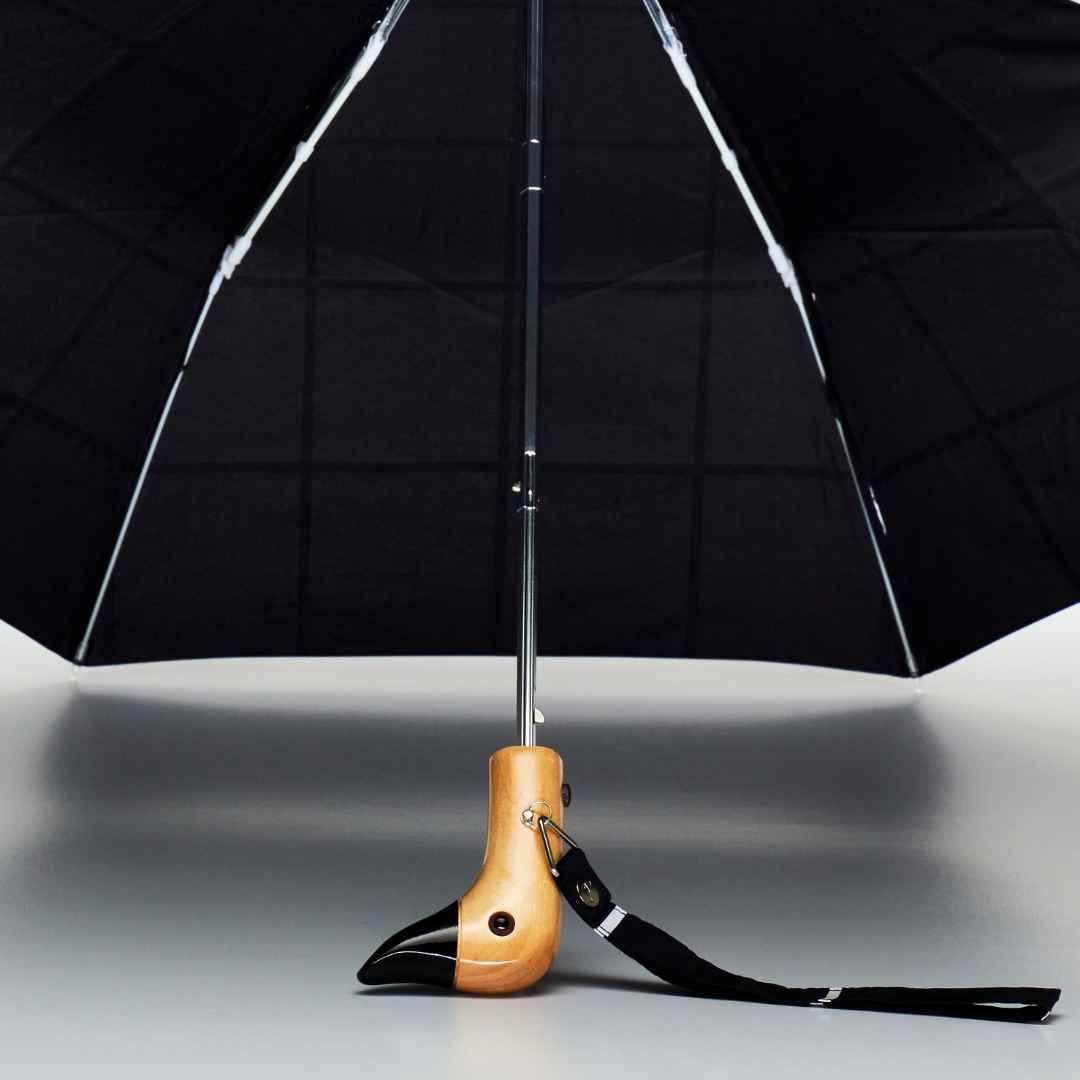Original Duckhead - Regenschirm mit Entenkopf • Black Grid - Regenschirm - ROSA ECK Concept Store