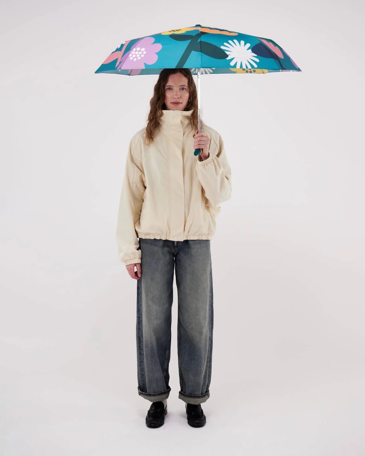 Original Duckhead - Regenschirm mit Entenkopf • Bloom Blue - ROSA ECK