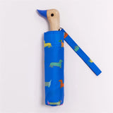 Original Duckhead - Regenschirm mit Entenkopf • Blue Dachshund - ROSA ECK