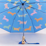 Original Duckhead - Regenschirm mit Entenkopf • Blue Dachshund - ROSA ECK