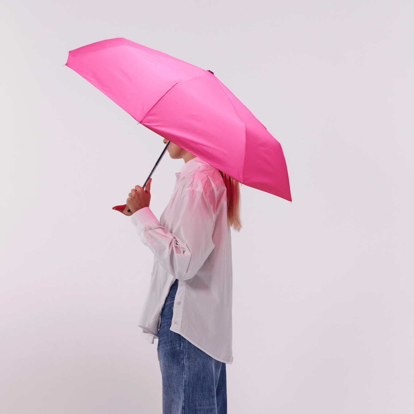 Original Duckhead - Regenschirm mit Entenkopf • Bonbon Fuchsia - ROSA ECK