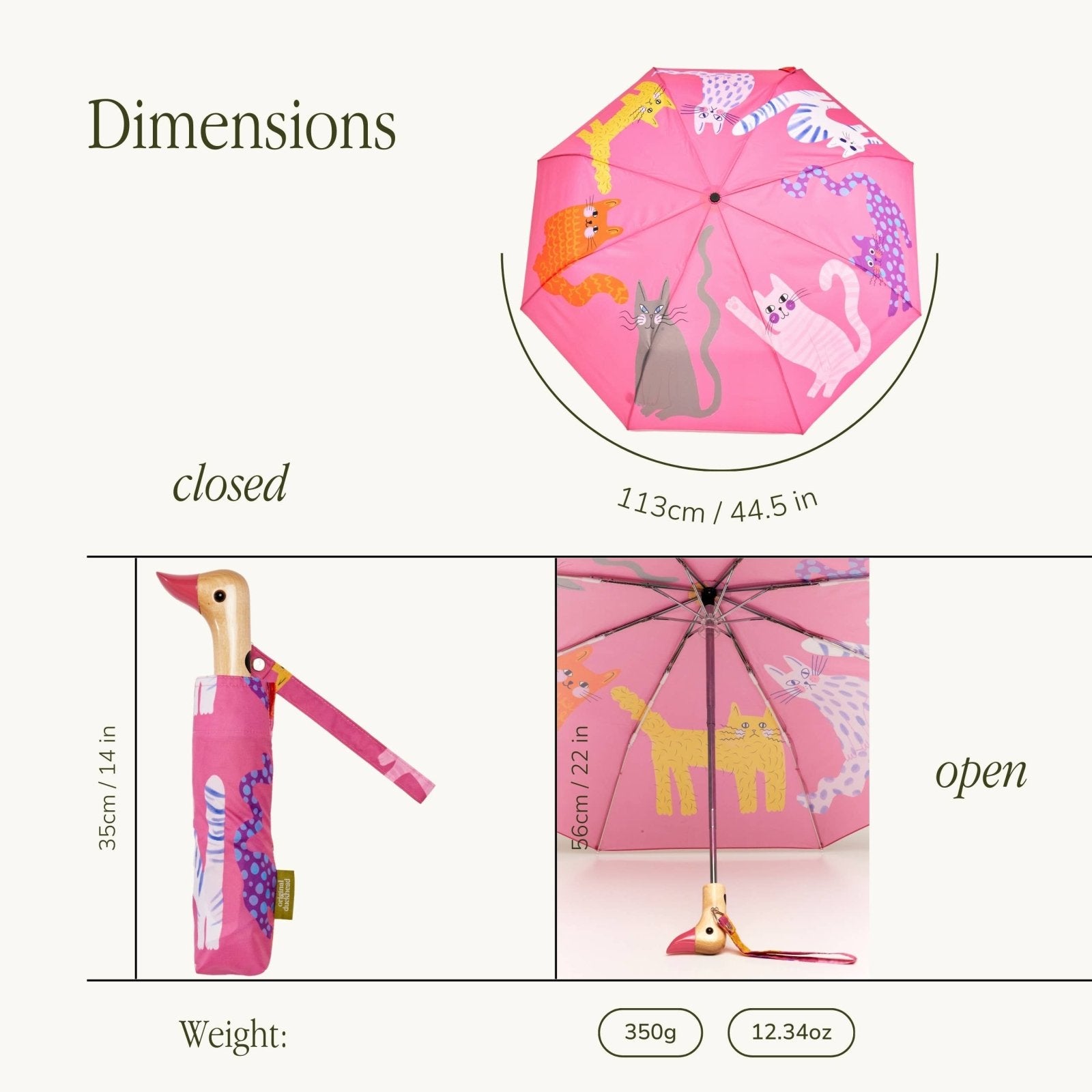 Kompakter Regenschirm – UV50+ Sonnenschirm, Faltbar Auf 18 Cm (rosa)