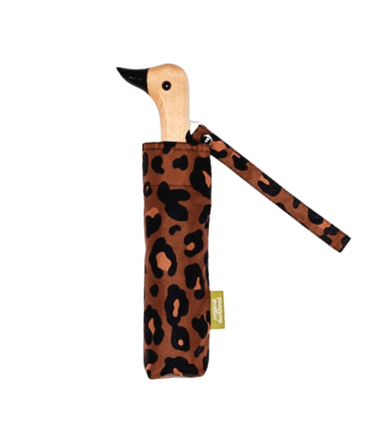 Original Duckhead - Regenschirm mit Entenkopf • Leopard - ROSA ECK