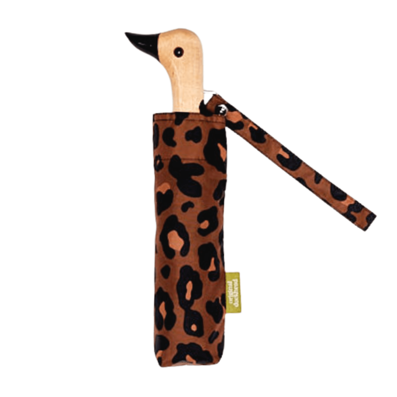 Original Duckhead - Regenschirm mit Entenkopf • Leopard - ROSA ECK