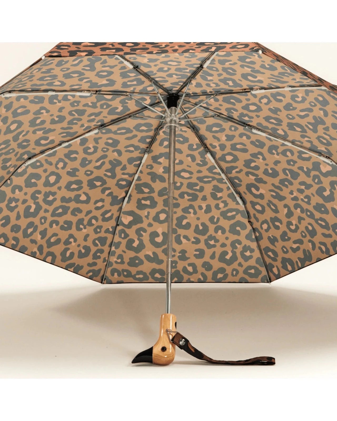 Original Duckhead - Regenschirm mit Entenkopf • Leopard - ROSA ECK