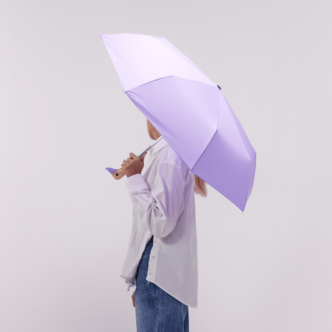 Original Duckhead - Regenschirm mit Entenkopf • Lilac - ROSA ECK