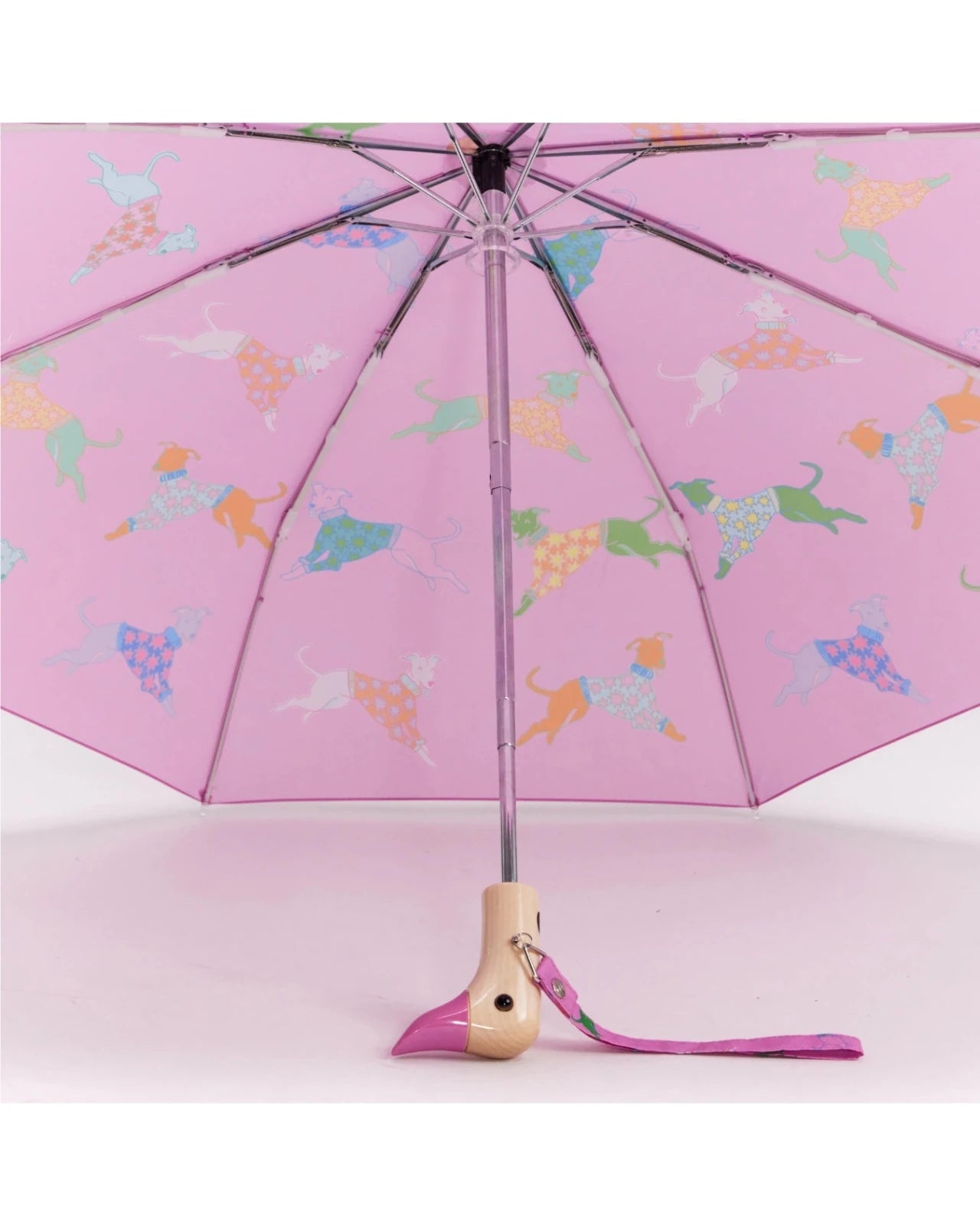 Original Duckhead - Regenschirm mit Entenkopf • Pink Whippet - ROSA ECK
