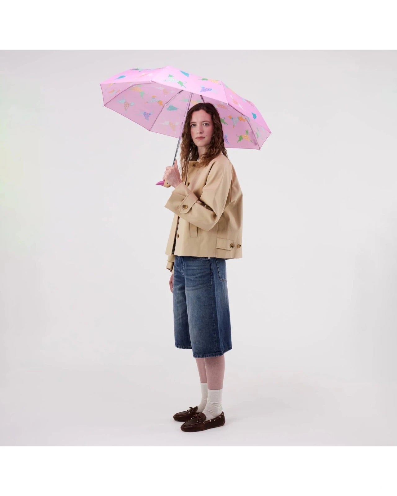 Original Duckhead - Regenschirm mit Entenkopf • Pink Whippet - ROSA ECK
