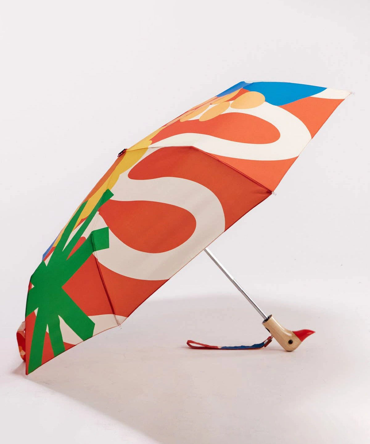 Original Duckhead - Regenschirm mit Entenkopf • Salsa Red - ROSA ECK