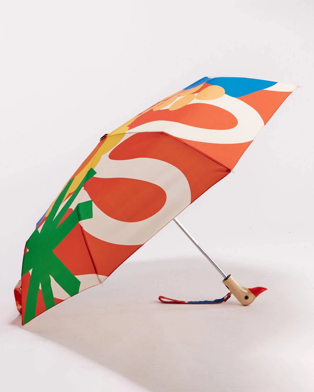 Original Duckhead - Regenschirm mit Entenkopf • Salsa Red - ROSA ECK