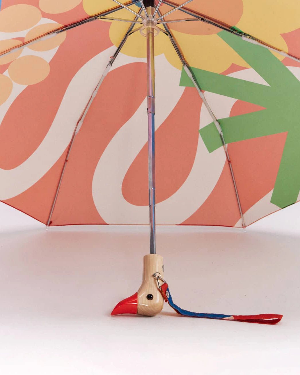 Original Duckhead - Regenschirm mit Entenkopf • Salsa Red - ROSA ECK
