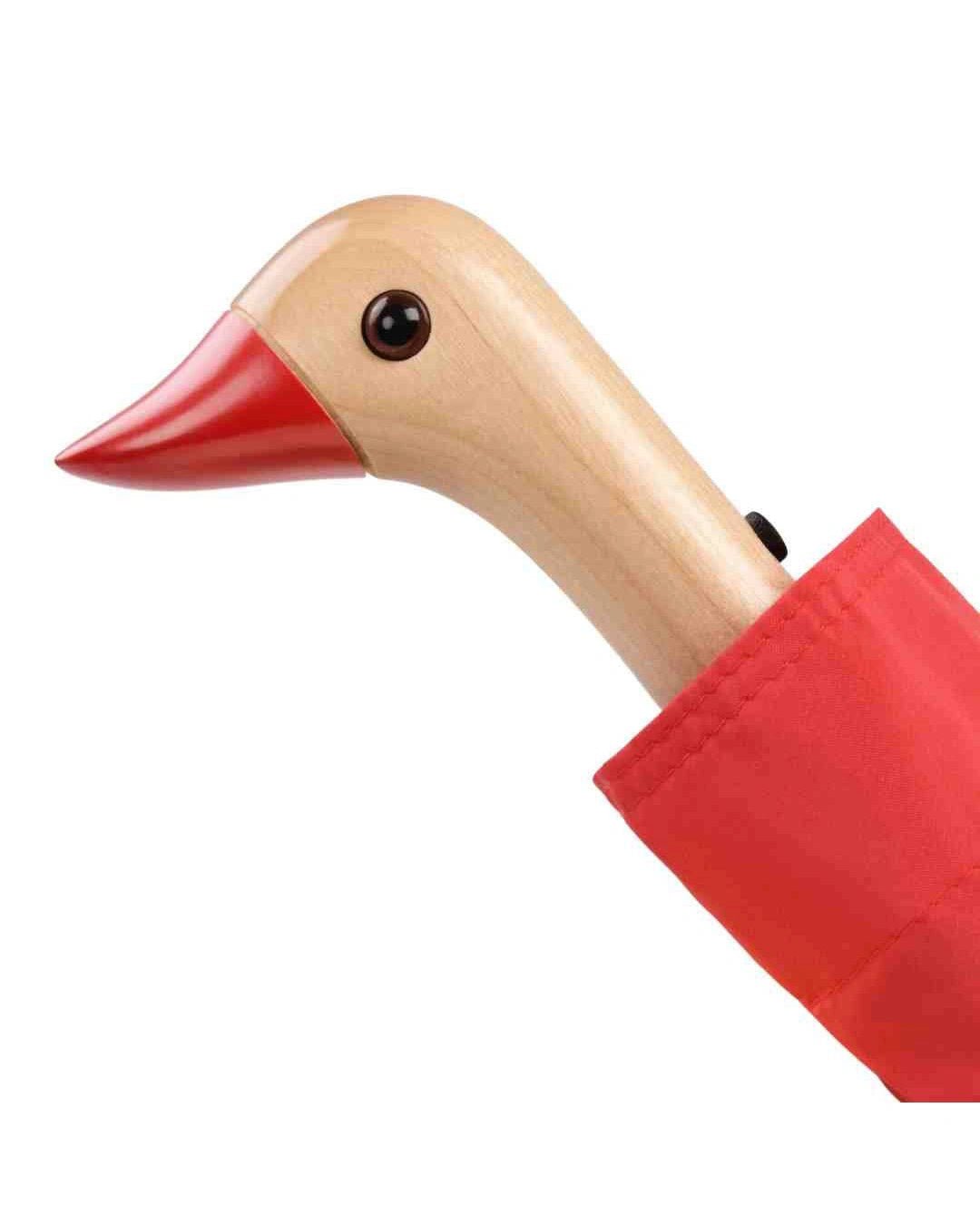 Original Duckhead - Regenschirm mit Entenkopf • Tomato Red - ROSA ECK